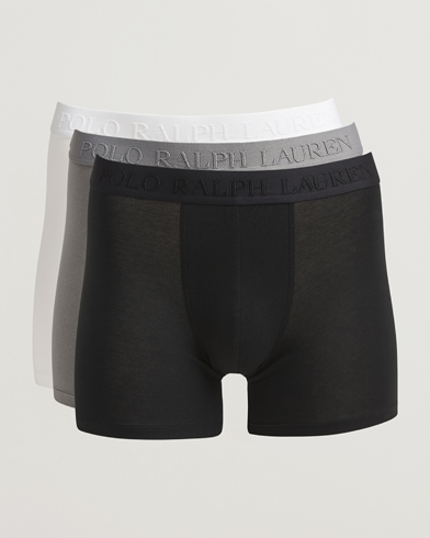 Polo Ralph Lauren 3-Pack Boxer Briefs Black/Grey/White – Blanc