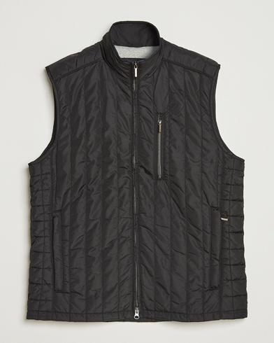 Stenströms Nylon Quilted Light Padded Vest Black – Zwart