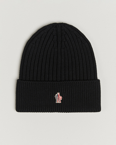 Homme | Moncler Grenoble | Moncler Grenoble Rib Wool Beanie Black