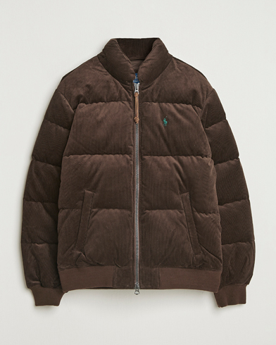 Homme | Polo Ralph Lauren | Polo Ralph Lauren Wyoming Corduroy Bomber Jacket Dark Beech