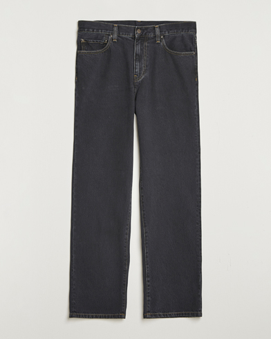 Carhartt WIP Aaron Pant Smith Denim Black Stone Wash – Noir