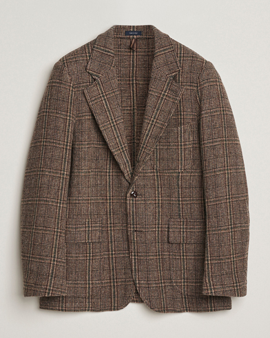 Drake's MKVII Harris Tweed Blazer Brown – Marron