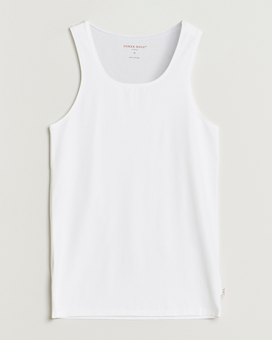 Derek Rose Pima Cotton Tank Top White – Wit