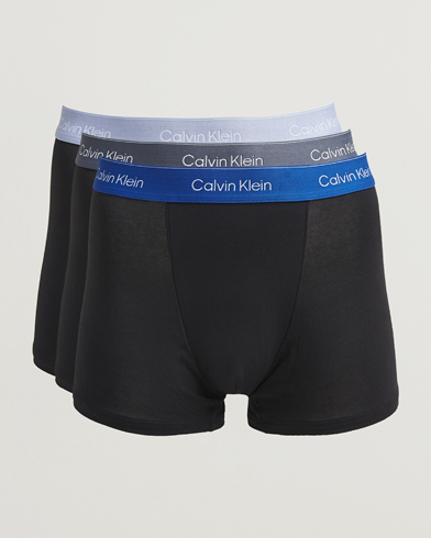 Heren | Calvin Klein | Calvin Klein 3-Pack Icon Cotton Stretch Relaxed Trunk Black