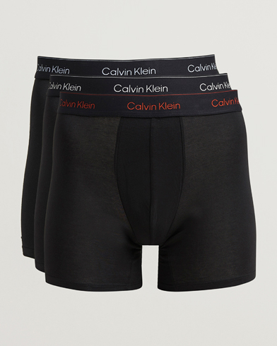 Calvin Klein 3-Pack Icon Cotton Stretch Boxer Brief Black – Zwart