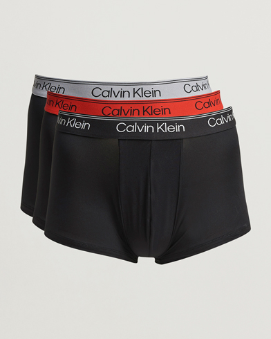 Heren | Calvin Klein | Calvin Klein 3-Pack Micro Stretch Trunk Black