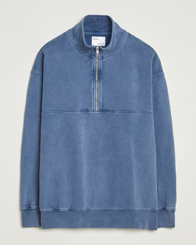 Colorful Standard Classic Organic Half-Zip Neptune Blue – Blauw