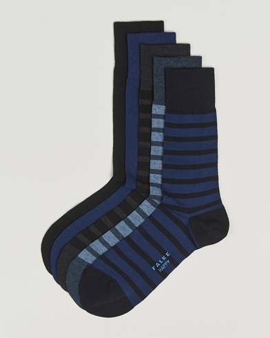 Falke Happy 5-Pack Cotton Socks Multi – Blauw