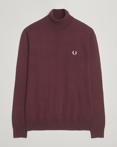Fred Perry Classic Rollnock Jumper Oxblood – Rood