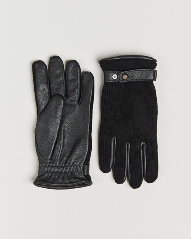 Hestra Christopher Cashmere/Elkskin Glove Black – Zwart