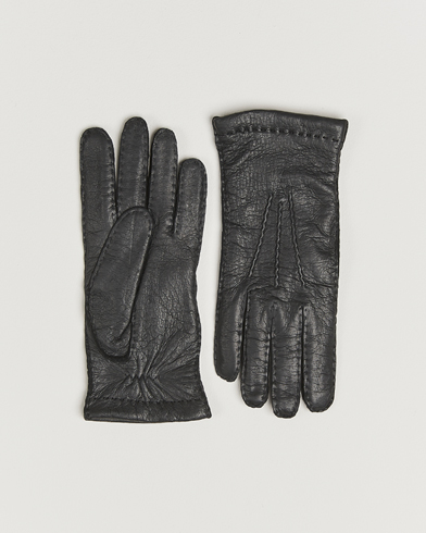 Hestra Peccary Handsewn Cashmere Lined Glove Black – Zwart