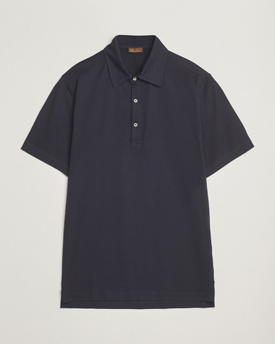 Stenströms Supima Cotton Polo Shirt Navy – Blauw