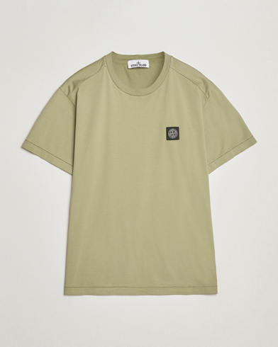 Stone Island Garment Dyed Cotton Jersey T-Shirt Sage – Vert