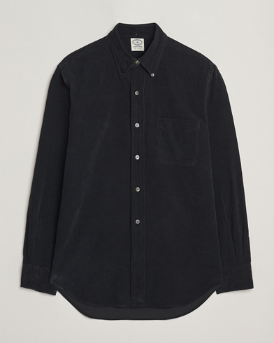 Kamakura Shirts Vintage Ivy Needle Cord Shirt Black – Zwart