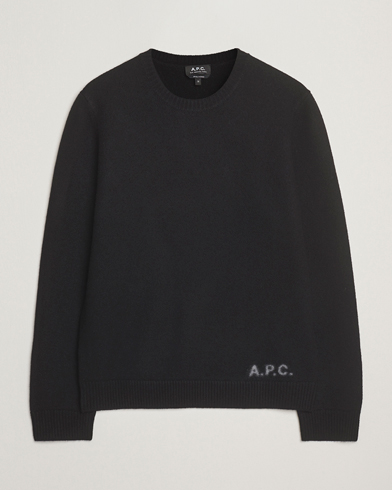A.P.C. Edward Wool Knitted Sweater Black – Noir