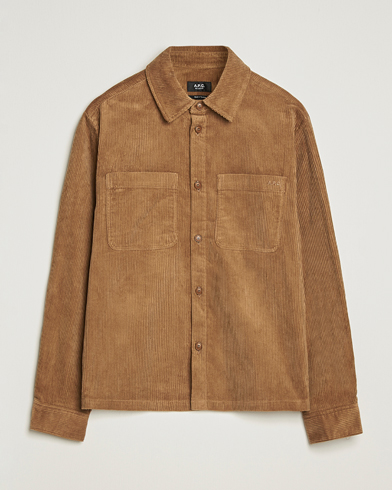 A.P.C. Leon Corduroy Overshirt Brown – Bruin