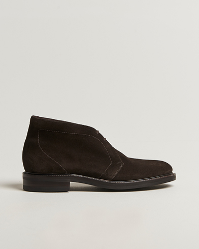 Loake 1880 Berkeley Suede Boot Dark Brown – Marron