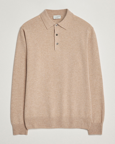 Homme | Morgano | Morgano Wool/Cashmere Polo Beige
