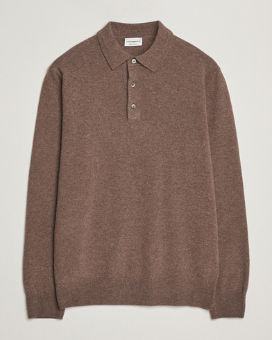 Homme | Morgano | Morgano Wool/Cashmere Polo Brown