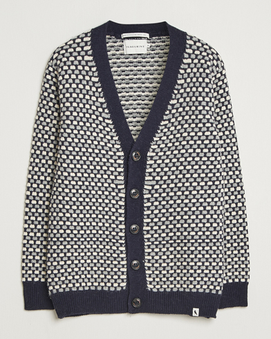 Peregrine Network Merino Cardigan Navy – Blauw