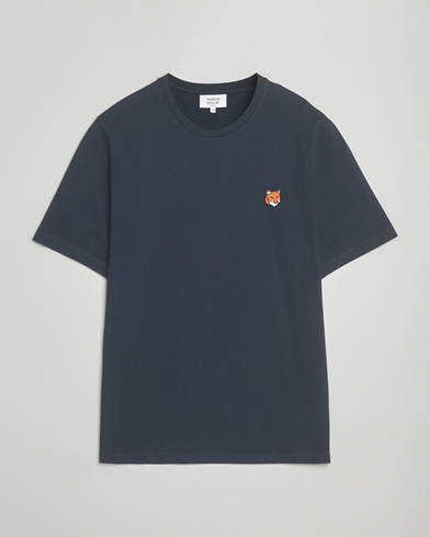 Maison Kitsuné Fox Head T-Shirt Classic Navy – Blauw