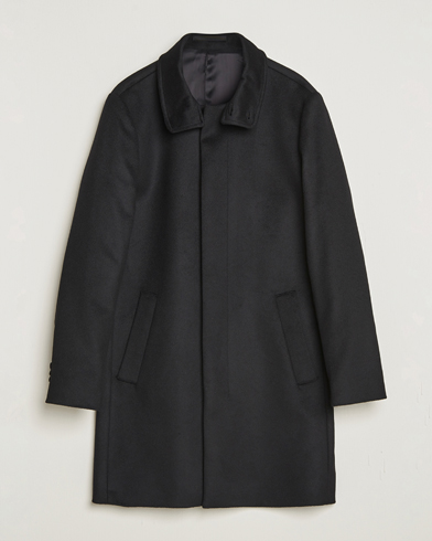 Tiger of Sweden Aleric Wool/Cashmere Stand Up Coat Black – Noir