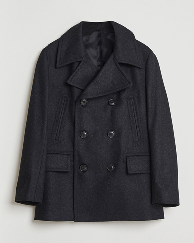 Tiger of Sweden Mahler Wool/Cashmere Peacoat Charcoal – Grijs