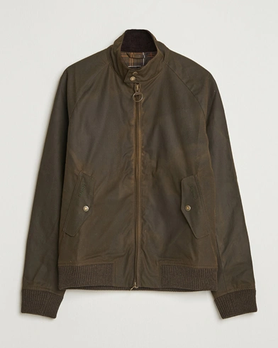 Baracuta Barbour x Porton Waxed Jacket Olive – Vert