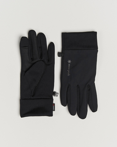 Snow Peak Polartec Stretch Gloves Black – Zwart