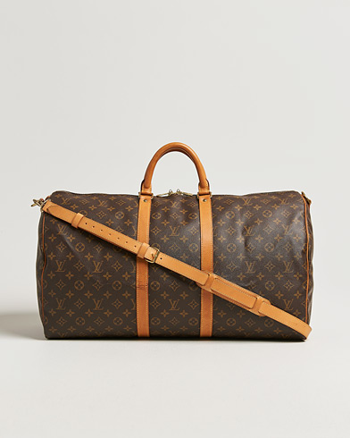 Louis Vuitton Pre-Owned Keepall Bandoulière 55 Monogram – Bruin