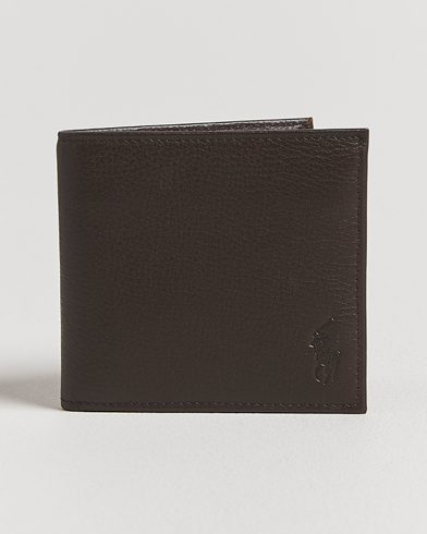Polo Ralph Lauren Pebbled Leather Billfold Wallet Brown – Bruin