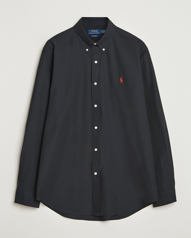 Polo Ralph Lauren Custom Fit Stretch Poplin Shirt Polo Black – Zwart