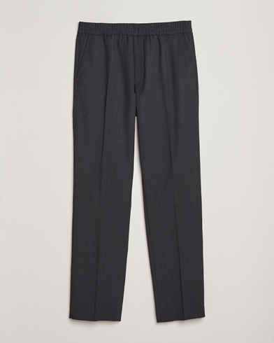 Filippa K Theo Relaxed Wool Trousers Mid Grey – Gris
