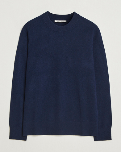 A Day's March Marlow Cashmere Blend Sweater Navy – Blauw
