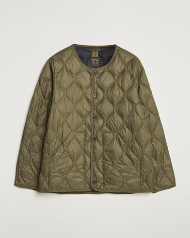 Heren | TAION | TAION Military Crew Neck Down Jacket Dark Olive