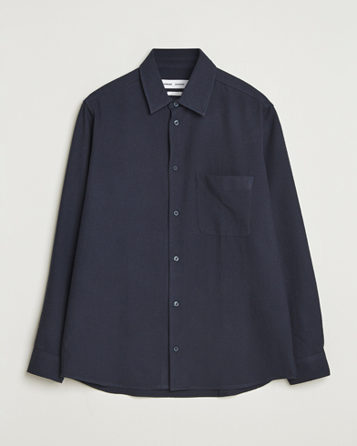 Samsøe Samsøe Damon Overshirt Salute Navy – Blauw