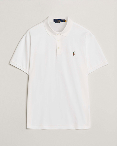 Polo Ralph Lauren Custom Slim Fit Cotton Polo White – Blanc