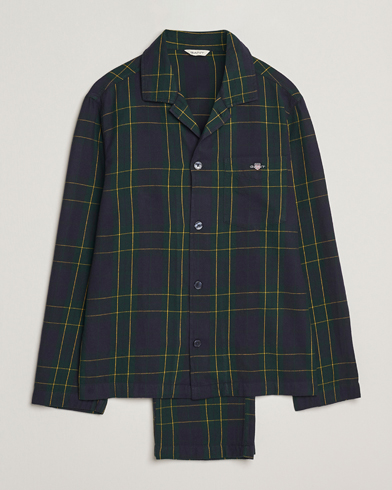 GANT Flannel Checked Pyjama Set Forest Green – Groen