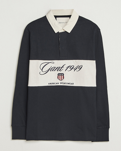 Gant Blocked Logo Heavy Rugger Black – Noir