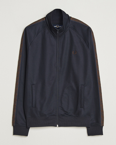 Fred Perry Taped Track Jacket Navy – Bleu