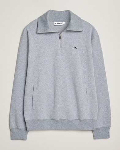 J.Lindeberg Callan Jersey Half Zip Medium Grey Melange – Gris