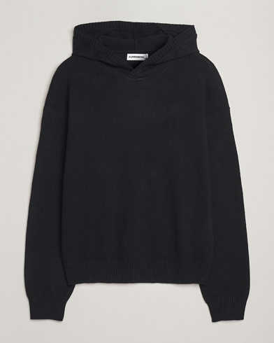J.Lindeberg Edward Wool Knitted Hoodie Black – Noir
