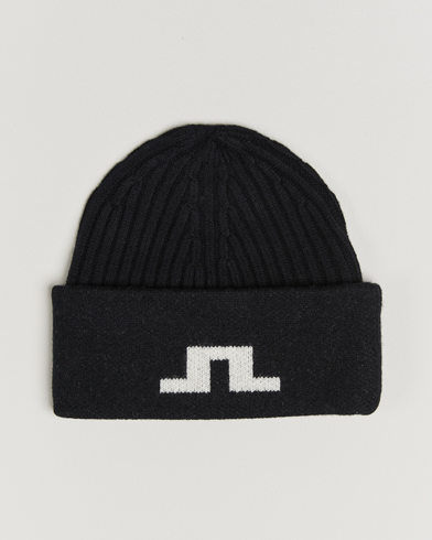 J.Lindeberg Arther Graphic Beanie Black – Zwart