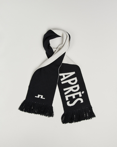 J.Lindeberg Jasper Graphic Scarf Black – Zwart