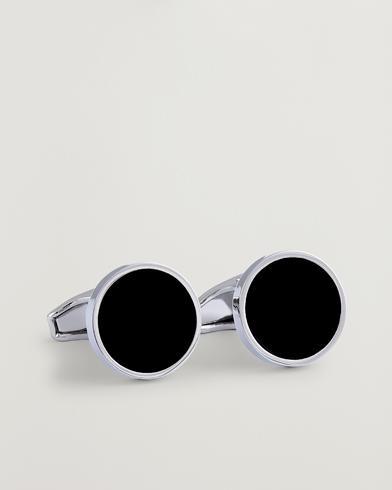 Amanda Christensen Classic Cufflink Silver/Black – Argent