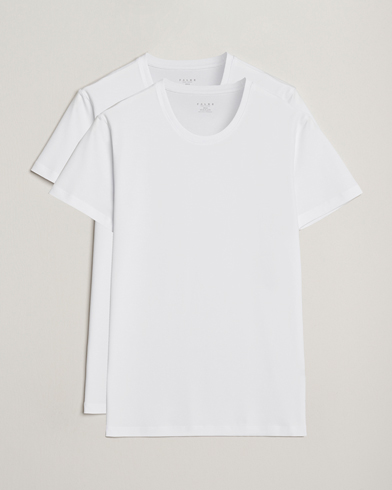 Falke 2-Pack Cotton Crew Neck T-Shirt White – Blanc