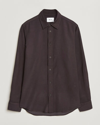 NN07 Colby Viscose Shirt Dusky Port – Marron