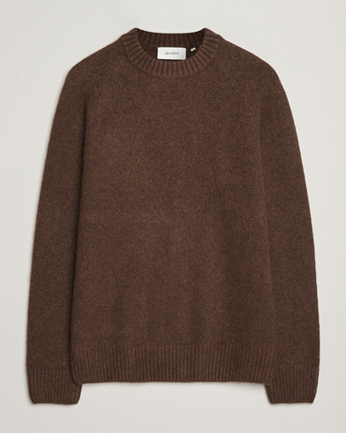 LES DEUX Gilbert Crew Neck Knit Slate Brown – Marron