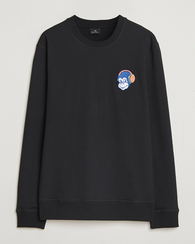 PS Paul Smith Monkey Headphone Printed Sweatshirt Black – Zwart