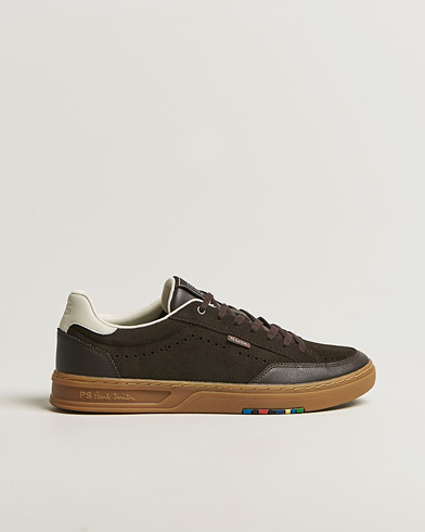 PS Paul Smith Hillstar Suede/Leather Sneaker Dark Brown – Bruin